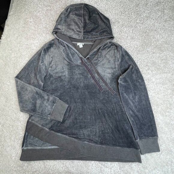 Sundance Aurora Velour Hoodie Gray XL - Picture 2 of 8